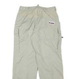 EIDER Mens Relaxed Off White Polyester Blend Zip Trousers W30 L29 Outdoor Cargo