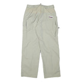 EIDER Mens Relaxed Off White Polyester Blend Zip Trousers W30 L29 Outdoor Cargo