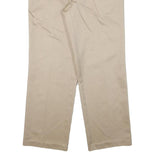 DOCKERS Mens Cotton Blend Beige Relaxed Straight Trousers W34 L30 Classic Zip