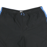 NIKE Mens Shorts Black & Blue Sports Casual XL W36 Polyester Drawstring