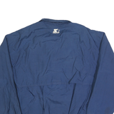 STARTER Mens Blue XL Track Jacket Polyester Blend Zip Logo Lightweight