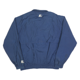 STARTER Mens Blue XL Track Jacket Polyester Blend Zip Logo Lightweight