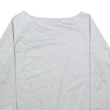 ALLEGRA K Womens Grey & Multicolour Floral Crew Neck L Casual Cotton Blend