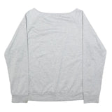 ALLEGRA K Womens Grey & Multicolour Floral Crew Neck L Casual Cotton Blend