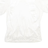 SUGOI Mens White Cycling Jersey L Short Sleeve 1/4 Zip Sports Top