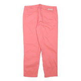 CALVIN KLEIN JEANS Womens Cotton Blend Pink Regular Fit Straight Trousers W32