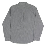 RALPH LAUREN Mens Black & White Checked Shirt 2XL Classic Cotton Blend Button