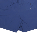 NAUTICA Mens Shorts Blue & Black Casual XL W30 Polyester Blend Swimwear