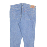 LEVI'S 710 Womens Blue Slim Skinny Denim Light W32 L26 Slim Fit Zip Jeans