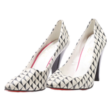 GOBY Pump Heels White Leather Womens UK 7