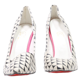 GOBY Pump Heels White Leather Womens UK 7