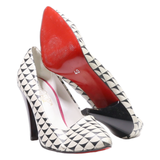 GOBY Pump Heels White Leather Womens UK 7