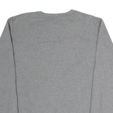 THE NORTH FACE Mens Grey Sweatshirt Crew Neck L Logo Patch Casual Pullover