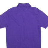 POLO RALPH LAUREN Mens Purple Short Sleeve Plain S Cotton Polo Shirt
