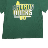 J. AMERICA Mens Green Oregon Ducks Graphic T-Shirt 2XL Short Sleeve Crew Neck