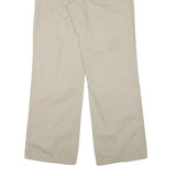 CALVIN KLEIN Mens Cotton Blend Beige Relaxed Straight Trousers W34 L34