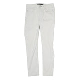 CALVIN KLEIN JEANS Womens Cotton Blend White Slim Skinny Trousers W28 L27