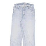 CARHARTT Womens Regular Fit Straight Leg Denim Light W26 L27 Cotton Blend Zip