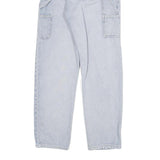 CARHARTT Womens Regular Fit Straight Leg Denim Light W26 L27 Cotton Blend Zip
