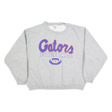 NIKE Mens Grey Gators Football Crew Neck XL Sweatshirt Cotton Blend Pullover