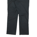 DICKIES Mens Cotton Blend Black Slim Trousers W30 L28 Casual Workwear Zip
