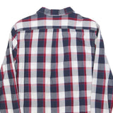 WRANGLER Mens Blue & Red Check Shirt M Cotton Blend Casual Button Down
