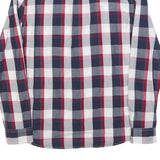 WRANGLER Mens Blue & Red Check Shirt M Cotton Blend Casual Button Down