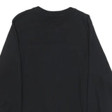 DIESEL Womens Black Blue Star Crew Neck Sweatshirt S Cotton Blend Casual