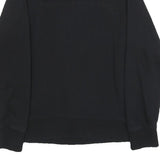 DIESEL Womens Black Blue Star Crew Neck Sweatshirt S Cotton Blend Casual