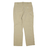 CARHARTT Mens Jeans Beige Regular Straight Denim W36 L31 Workwear Utility