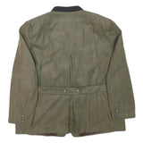 JUPITER Mens Green Button Jacket XL Polyester Blend Plain Classic Fit Stylish