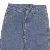 FADED GLORY Mens Denim Blue Casual Shorts L W30 Cotton Blend Classic Fit