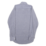 LEVI'S Mens Blue Check Shirt M Cotton Blend Classic Fit Button Pocket