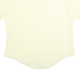 SEARS Womens Cream Shirt UK 16 Short Sleeve Button Closure Classic Fit
