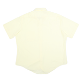 SEARS Womens Cream Shirt UK 16 Short Sleeve Button Closure Classic Fit