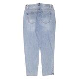 Womens Slim Light Blue Denim Jeans Cotton Blend Zip W28 L24 Stylish Casual Wear