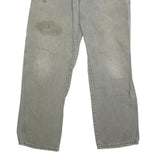 DICKIES Mens Jeans Grey Regular Straight Denim Good Condition W34 L31 Workwear