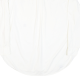 TOMMY HILFIGER Mens White Plain Long Sleeve Shirt L Classic Cotton