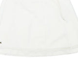 LACOSTE Womens White Mini Polyester Blend Plain Skirt M Tennis Casual