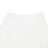 LACOSTE Womens White Mini Polyester Blend Plain Skirt M Tennis Casual