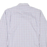 TOMMY HILFIGER Mens White & Pink Check Shirt M Classic Fit Button-Down Collar