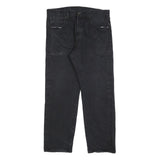 LEVI'S 501 Mens Jeans Black Regular Straight Denim Medium W34 L27 Classic Button