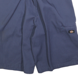 DICKIES Mens Shorts Blue Casual L W36 Loose Fit Cotton Blend Workwear