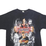 WWE Mens Black Raw John Cena Triple H Graphic T-Shirt XL Short Sleeve Wrestling