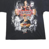 WWE Mens Black Raw John Cena Triple H Graphic T-Shirt XL Short Sleeve Wrestling