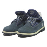 TIMBERLAND Womens Navy Blue Leather Lace-Up Boots UK 5 Rugged Outdoor Style