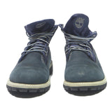 TIMBERLAND Womens Navy Blue Leather Lace-Up Boots UK 5 Rugged Outdoor Style