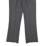 BESTN Womens Grey Regular Fit Straight Leg Trousers W28 L27 Stylish Pocket
