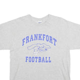 GILDAN Womens Grey Frankfort Football Graphic T-Shirt M Short Sleeve Crew Neck