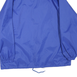 SPORTSMASTER Mens Blue Coach Jacket L Polyester Blend Plain Buttoned